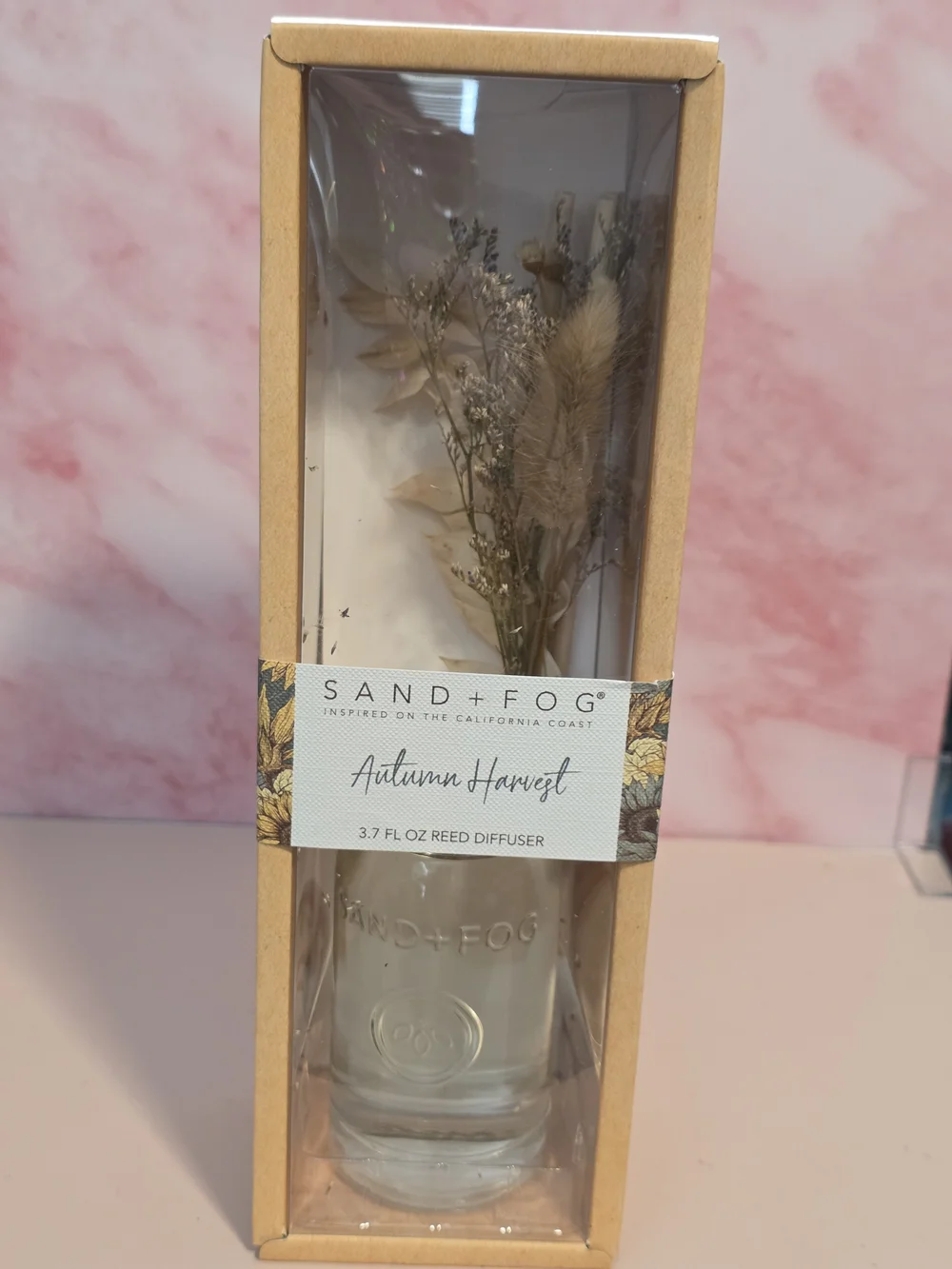 SAND + FOG Autumn Harvest Reed Diffuser – 3.7 fl oz / 110 mL